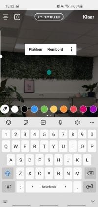 Stap 2 Huisstijlkleuren toevoegen aan Instagram stories voor Iphone en Android